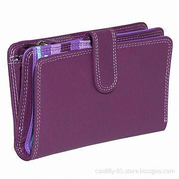 Wallet, snap button closure, nine card slots